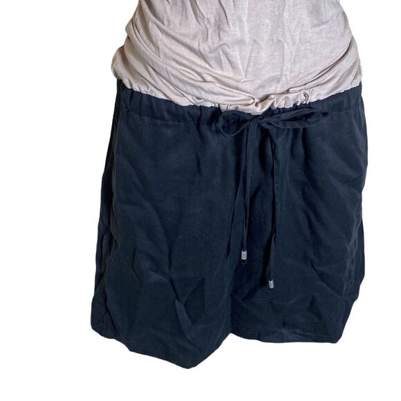 Harve Benard medium dress colorblock tank dress drawstring waist Lagenlook - Picture 4 of 8